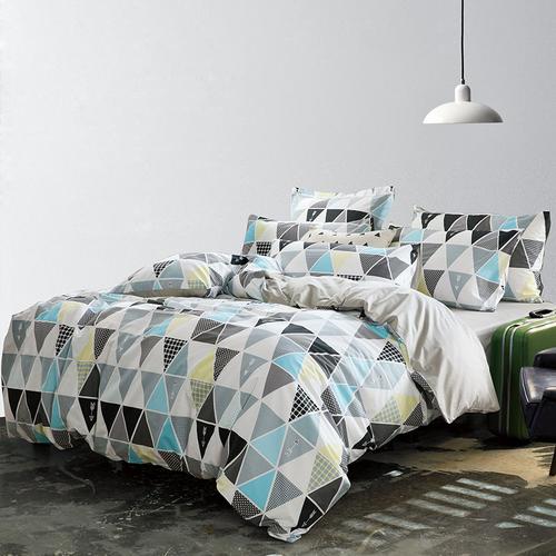 容心四件套 印象北欧风格套件几何三角形床上用品 单双人被套床单1.